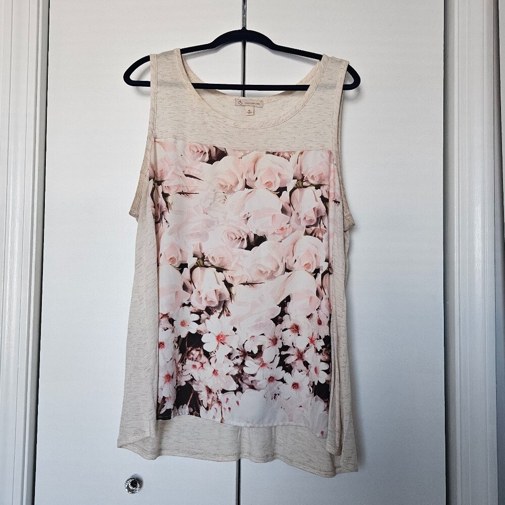 Dressbarn Women's Floral Tanktop - XL